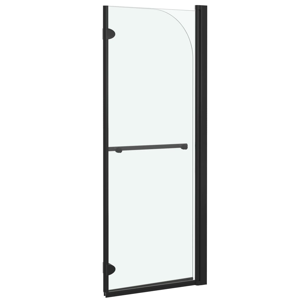 foldbar brusekabine 2 paneler ESG 95x140 cm sort