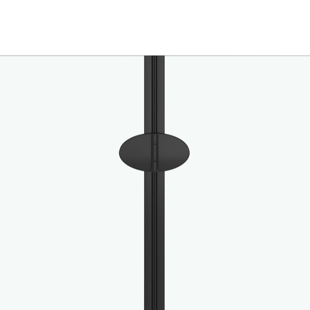 foldbar brusekabine 2 paneler ESG 95x140 cm sort