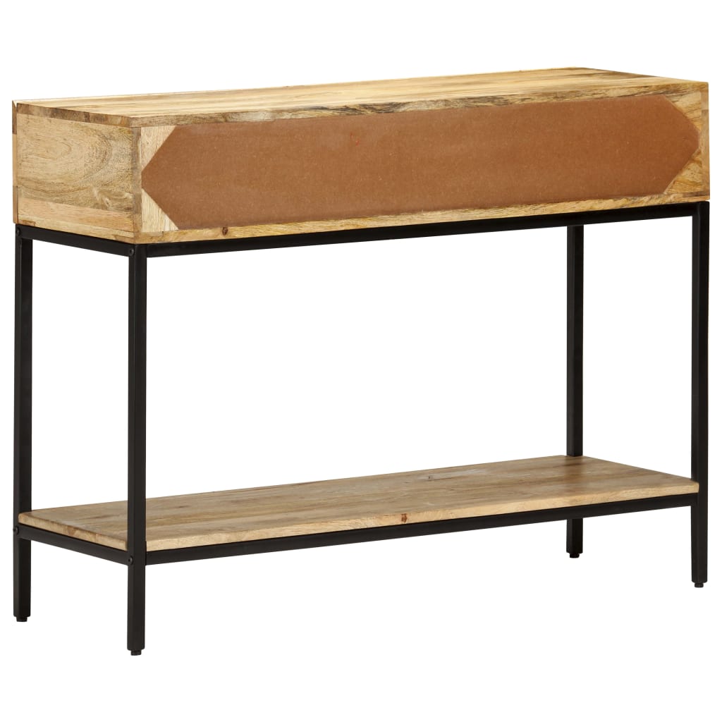 konsolbord 100x35x76 cm massivt mangotræ