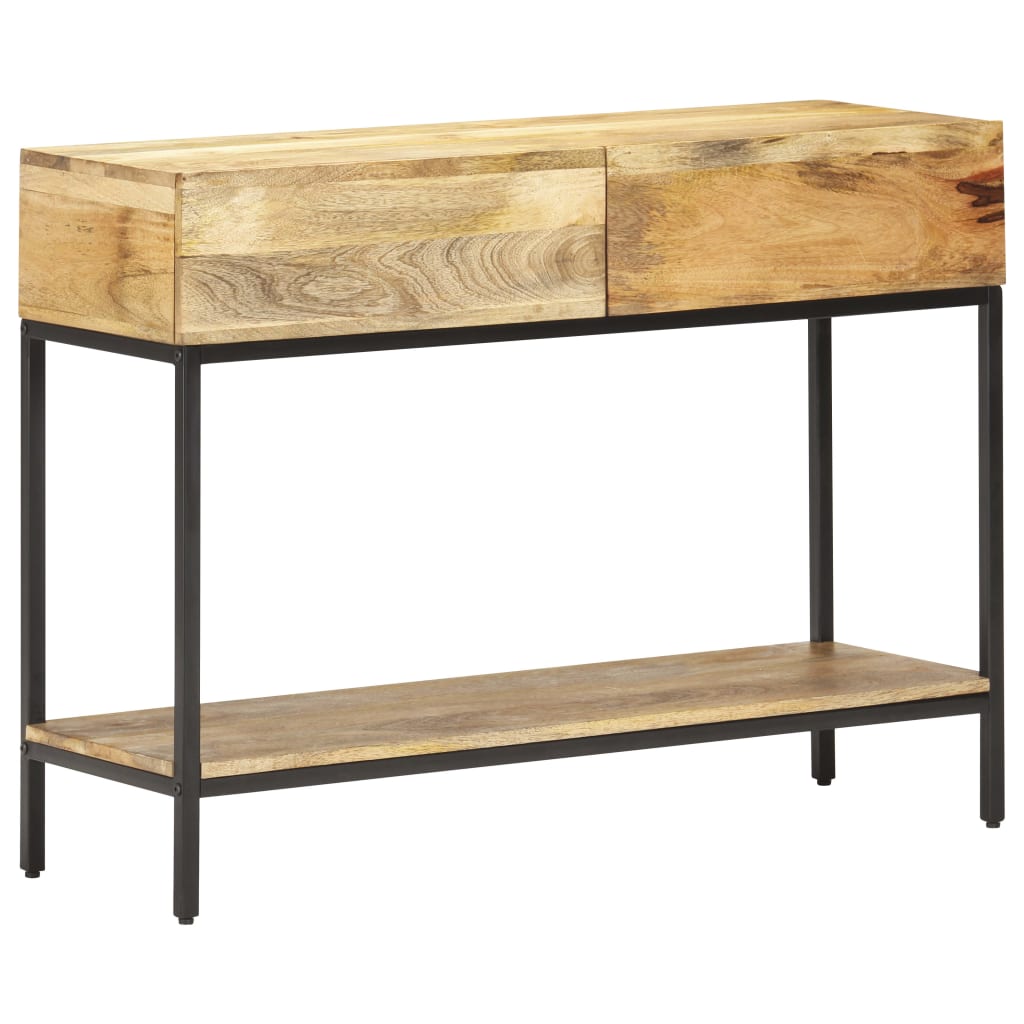 konsolbord 100x35x76 cm massivt mangotræ