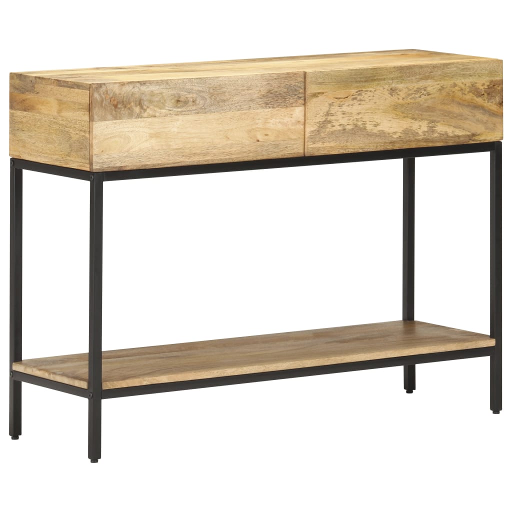 konsolbord 100x35x76 cm massivt mangotræ