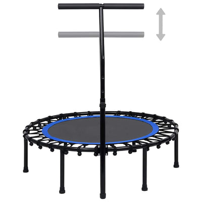 fitnesstrampolin med håndtag 102 cm