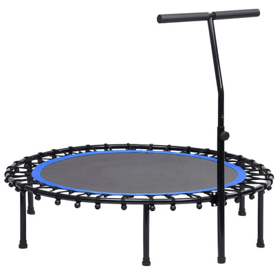 fitnesstrampolin med håndtag 122 cm