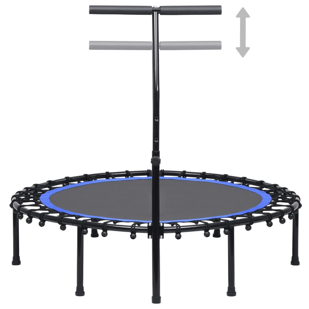 fitnesstrampolin med håndtag 122 cm