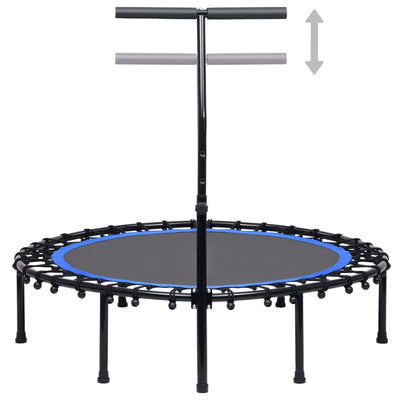 fitnesstrampolin med håndtag 122 cm