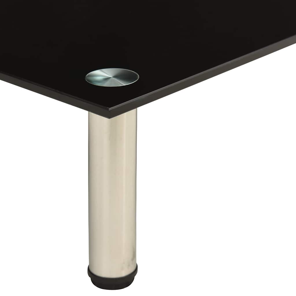 tv-bord 60x35x17 cm hærdet glas sort