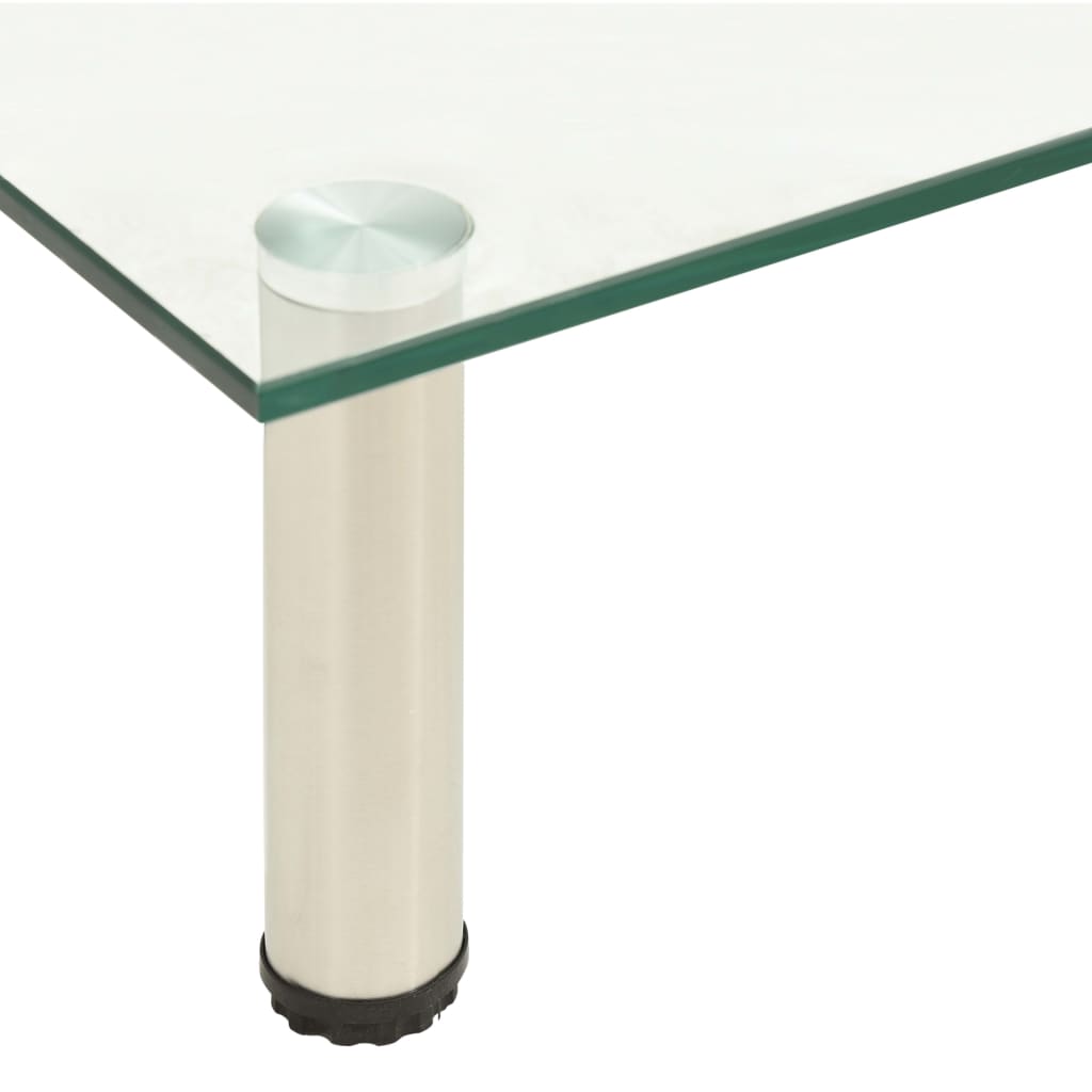tv-bord 60x35x17 cm hærdet glas transparent