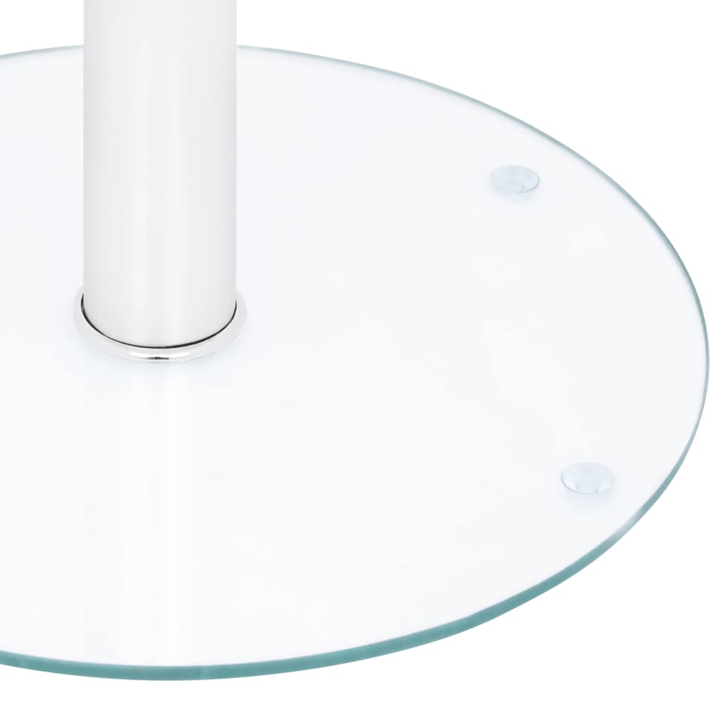 sofabord 40 cm hærdet glas transparent