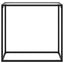 konsolbord 80x35x75 cm hærdet glas transparent