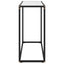 konsolbord 80x35x75 cm hærdet glas hvid