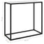 konsolbord 80x35x75 cm hærdet glas hvid