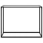 konsolbord 100x35x75 cm hærdet glas transparent
