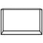 konsolbord 120x35x75 cm hærdet glas transparent