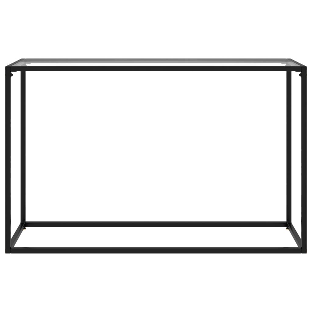 konsolbord 120x35x75 cm hærdet glas transparent