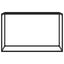 konsolbord 120x35x75 cm hærdet glas sort