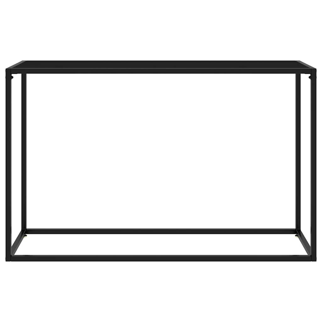 konsolbord 120x35x75 cm hærdet glas sort