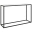 konsolbord 120x35x75 cm hærdet glas hvid