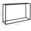 konsolbord 120x35x75 cm hærdet glas sort