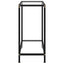 konsolbord 60x35x75 cm hærdet glas transparent