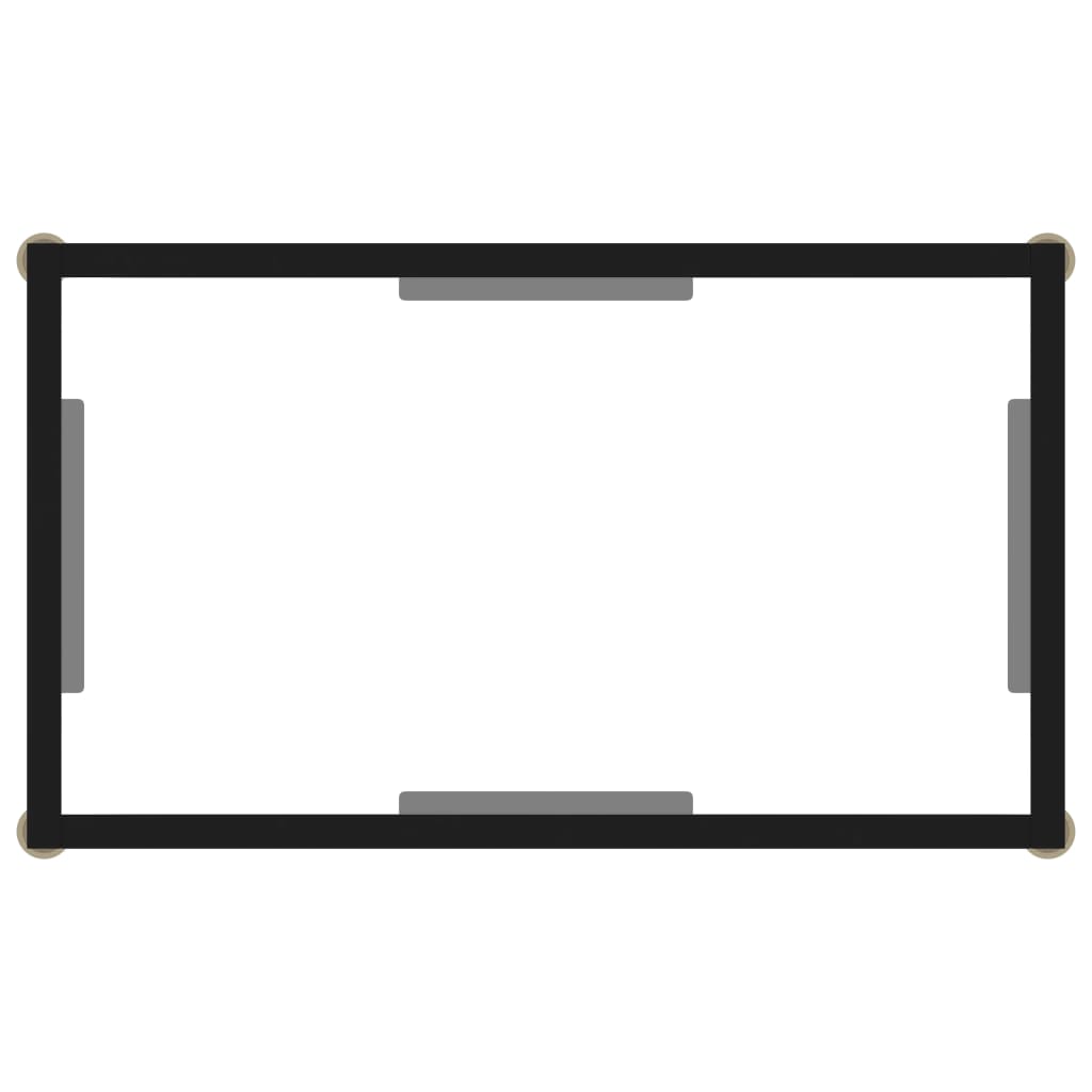 konsolbord 60x35x75 cm hærdet glas transparent