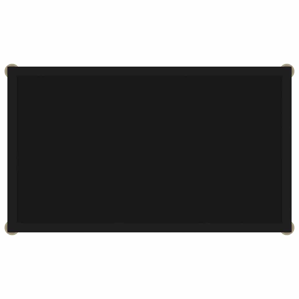 konsolbord 60x35x75 cm hærdet glas sort