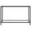 konsolbord 120x35x75 cm hærdet glas transparent