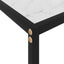 konsolbord 120x35x75 cm hærdet glas hvid