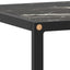 tv-bord 100x40x40 cm marmorglas sort