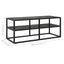 tv-bord 100x40x40 cm marmorglas sort