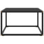 sofabord 60x60x35 cm glas sort