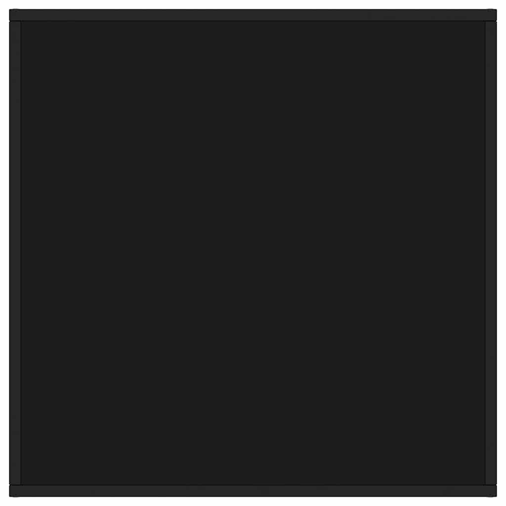 sofabord 80x80x35 cm glas sort