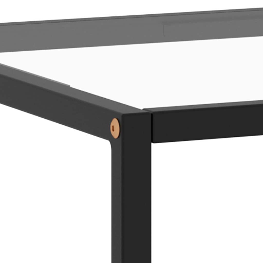 sofabord 120x60x35 cm hærdet glas sort
