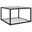 sofabord 60x60x35 cm hærdet glas transparent