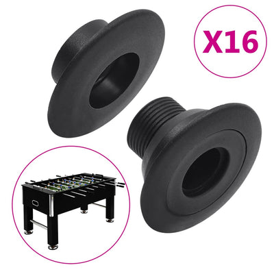 lejer til bordfodboldbord 15,9/16 mm stang 16 stk.