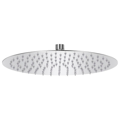regnbrusehoved 30 cm rund rustfrit stål 304
