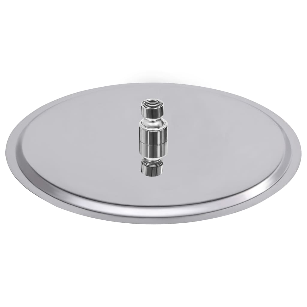 regnbrusehoved 30 cm rund rustfrit stål 304