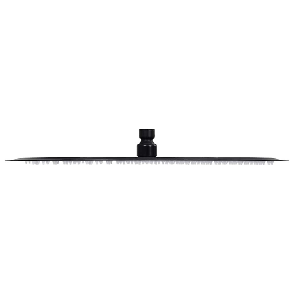 regnbrusehoved rustfrit stål 40 cm rund sort