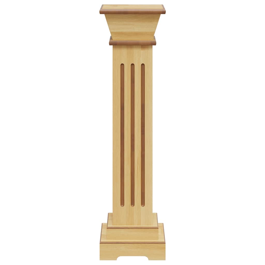 klassisk plantestativ 17x17x66 cm MDF firkantet lys træfarve