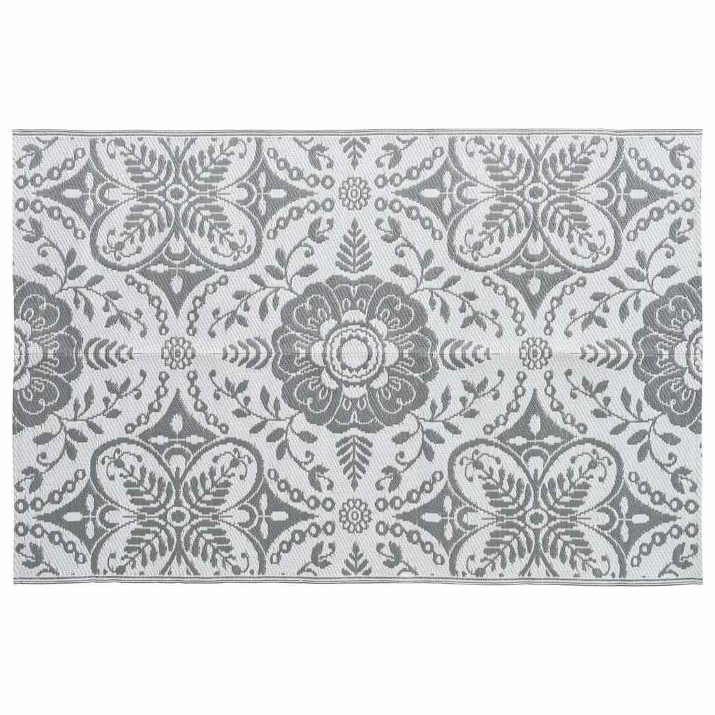 udendørstæppe ARAKIL 190x290 cm PP Lysegrå