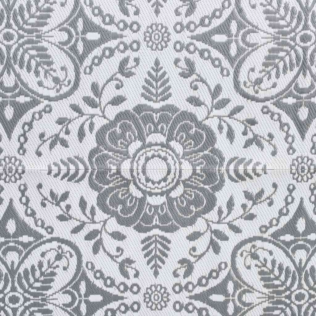 udendørstæppe ARAKIL 190x290 cm PP Lysegrå