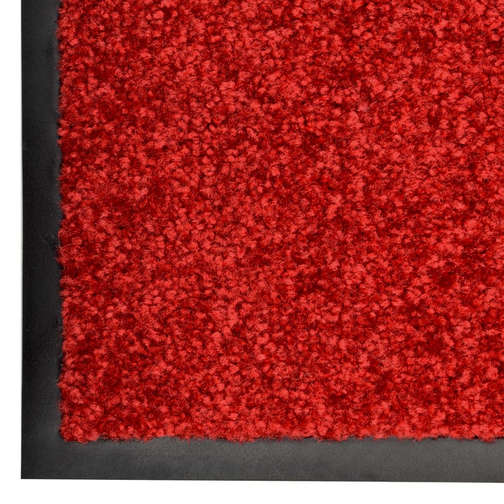 vaskbar dørmåtte 40x60 cm rød