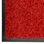 vaskbar dørmåtte 60x90 cm rød