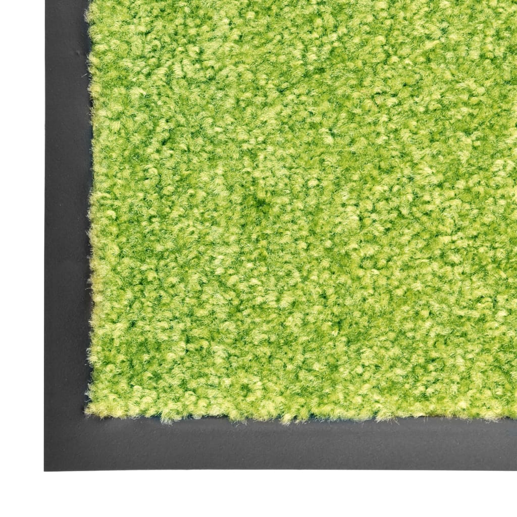 vaskbar dørmåtte 60x90 cm grøn