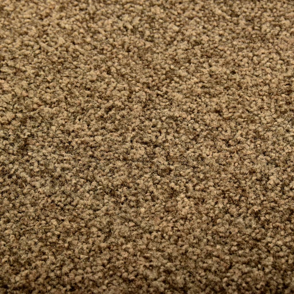vaskbar dørmåtte 60x90 cm brun