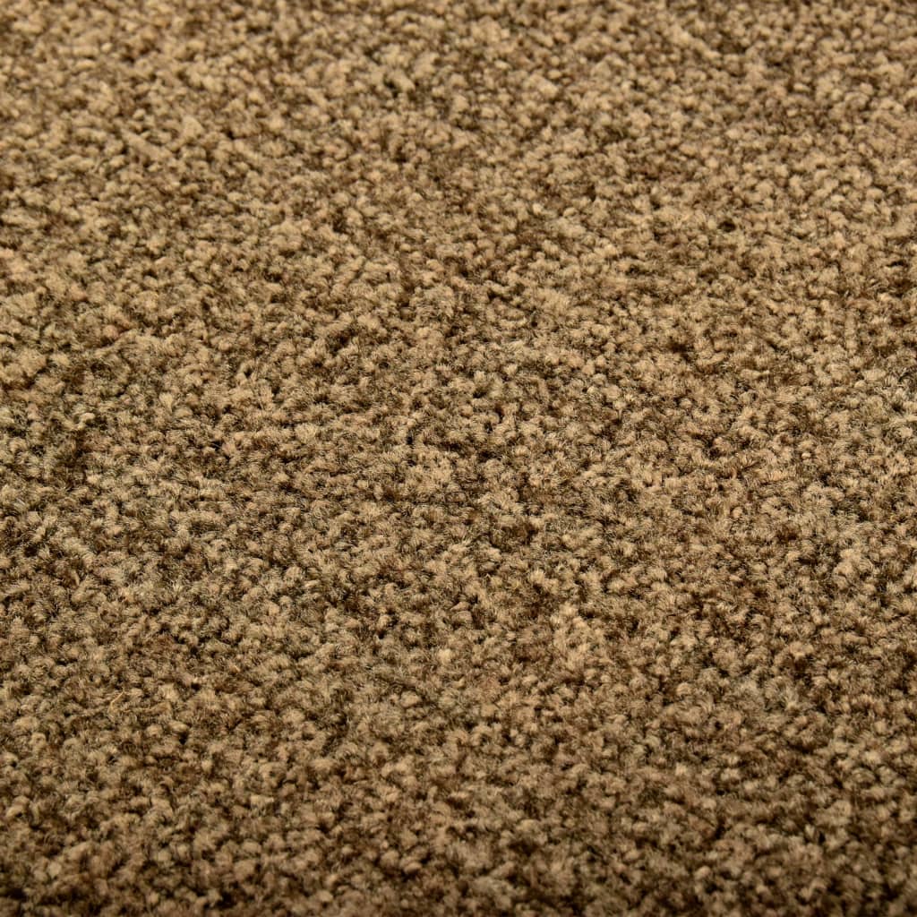 vaskbar dørmåtte 60x180 cm brun