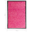 vaskbar dørmåtte 40x60 cm pink