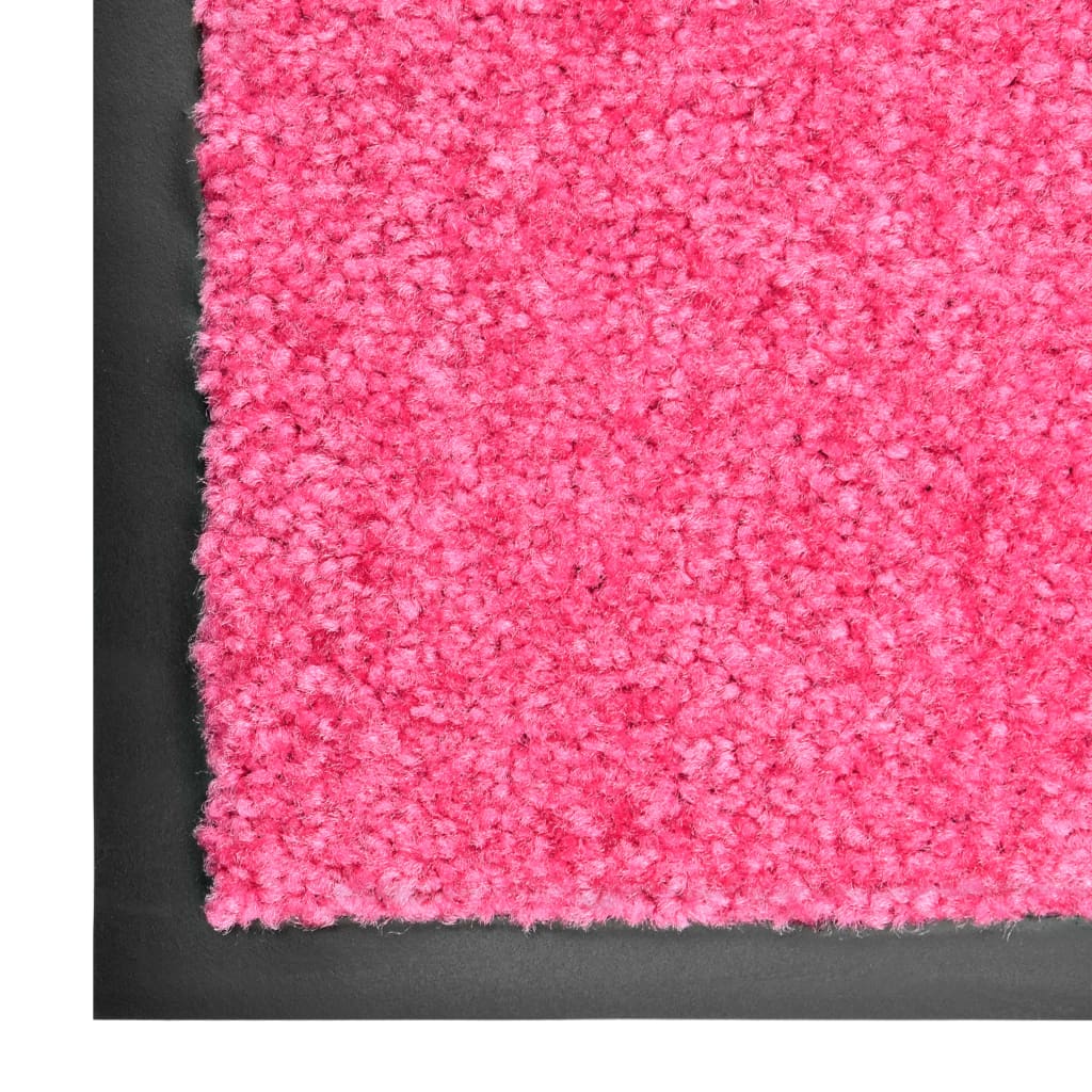 vaskbar dørmåtte 60x90 cm pink