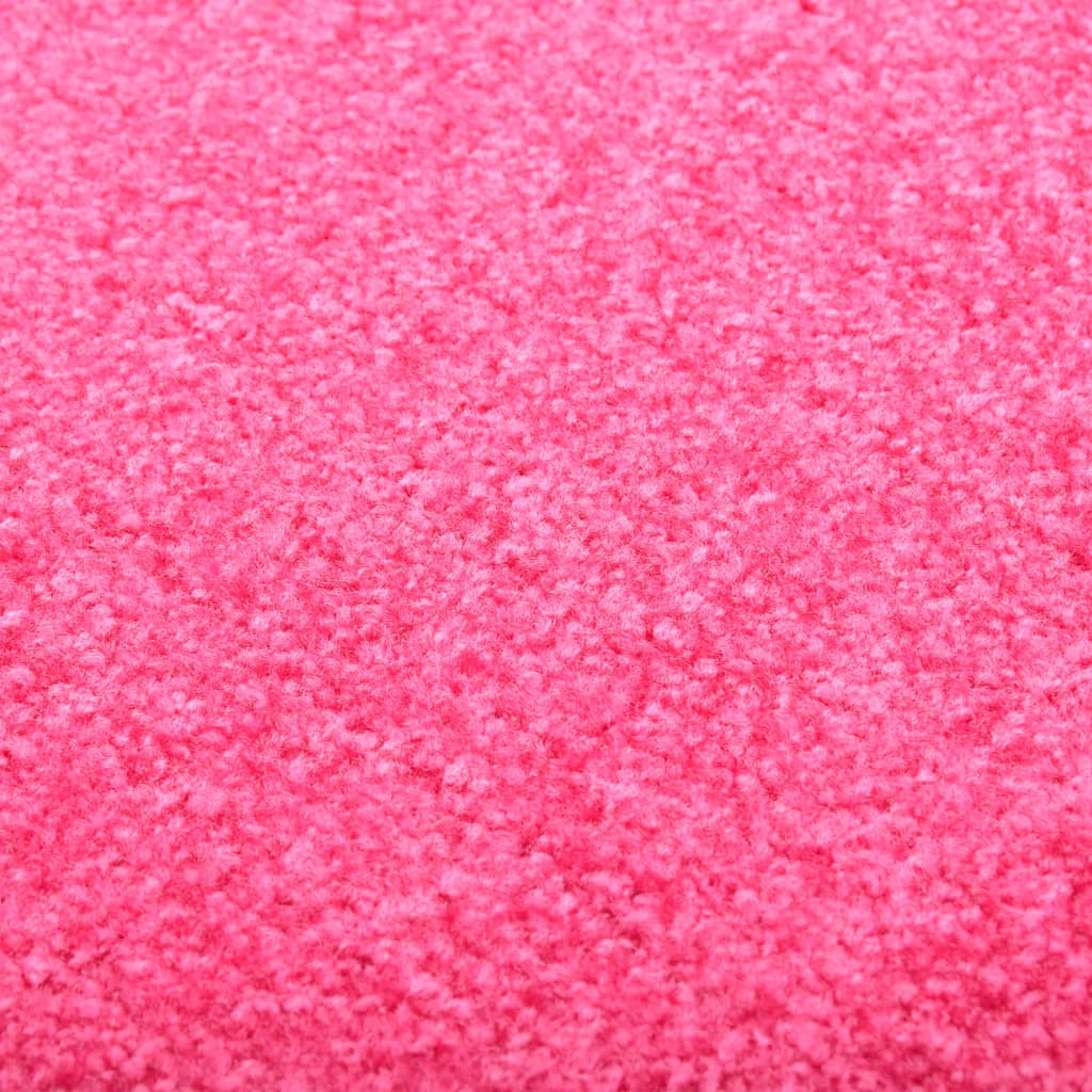 vaskbar dørmåtte 60x90 cm pink