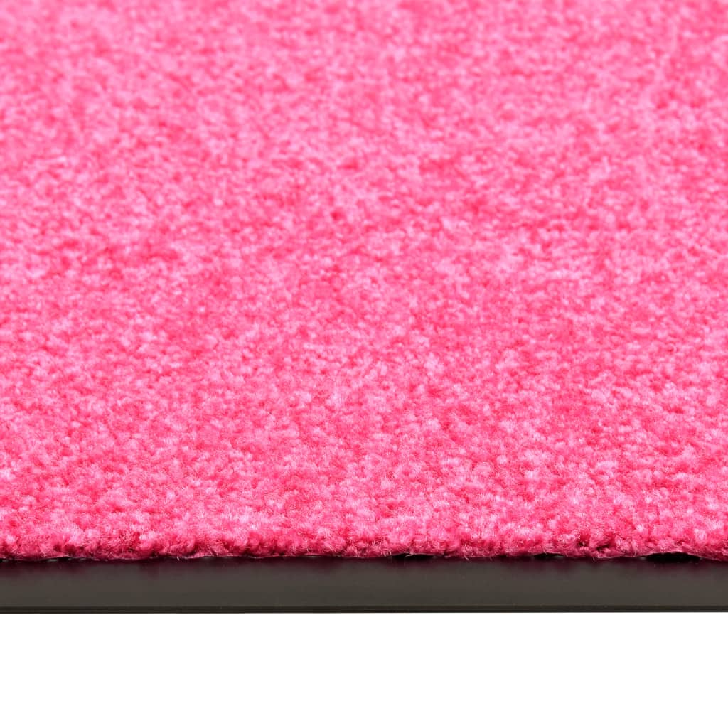 vaskbar dørmåtte 60x180 cm pink