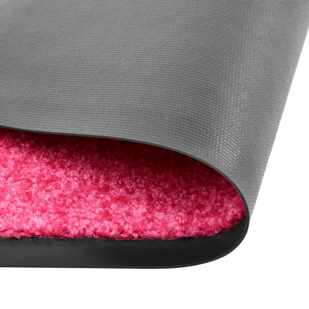 vaskbar dørmåtte 90x120 cm pink
